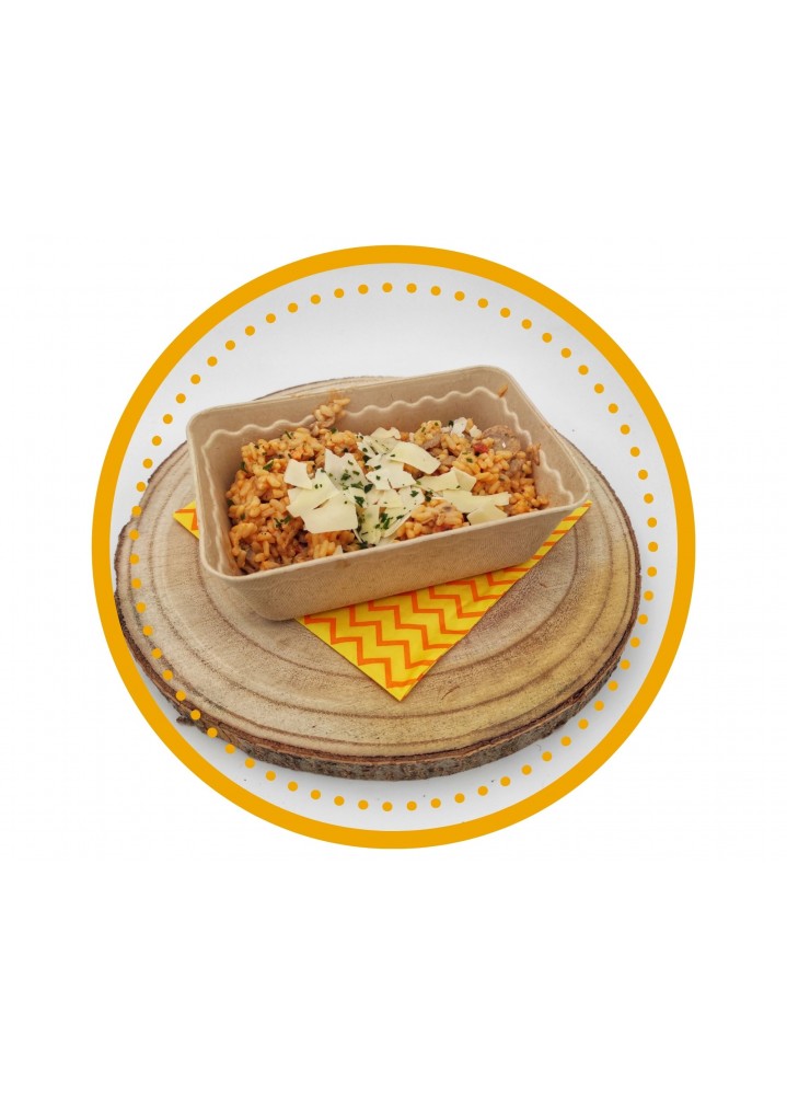 MARDI : Risotto chorizo champignons