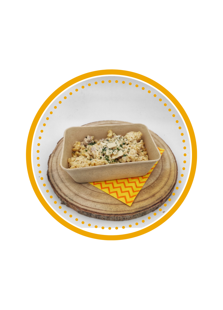 JEUDI : Risotto de coquillettes aux champignons