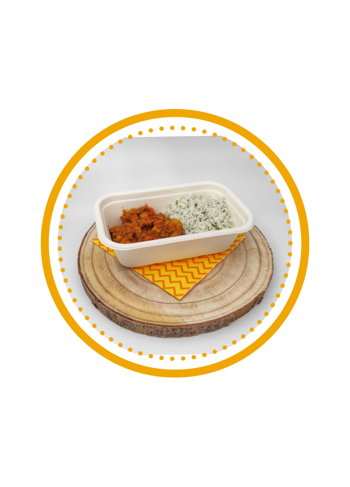 MARDI : Curry de bœuf haché et petits légumes