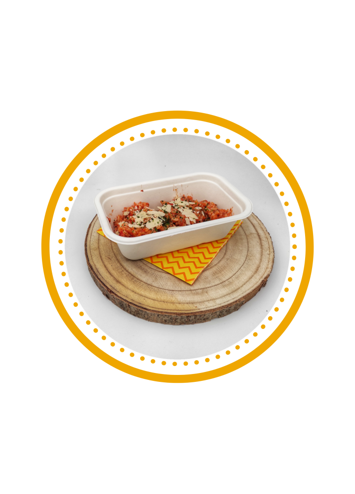 LUNDI : Risotto de bœuf haché à la tomate